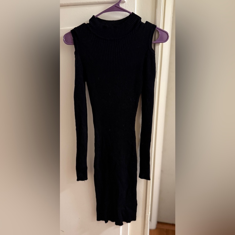 Derek Heart Black Turtleneck Sweater